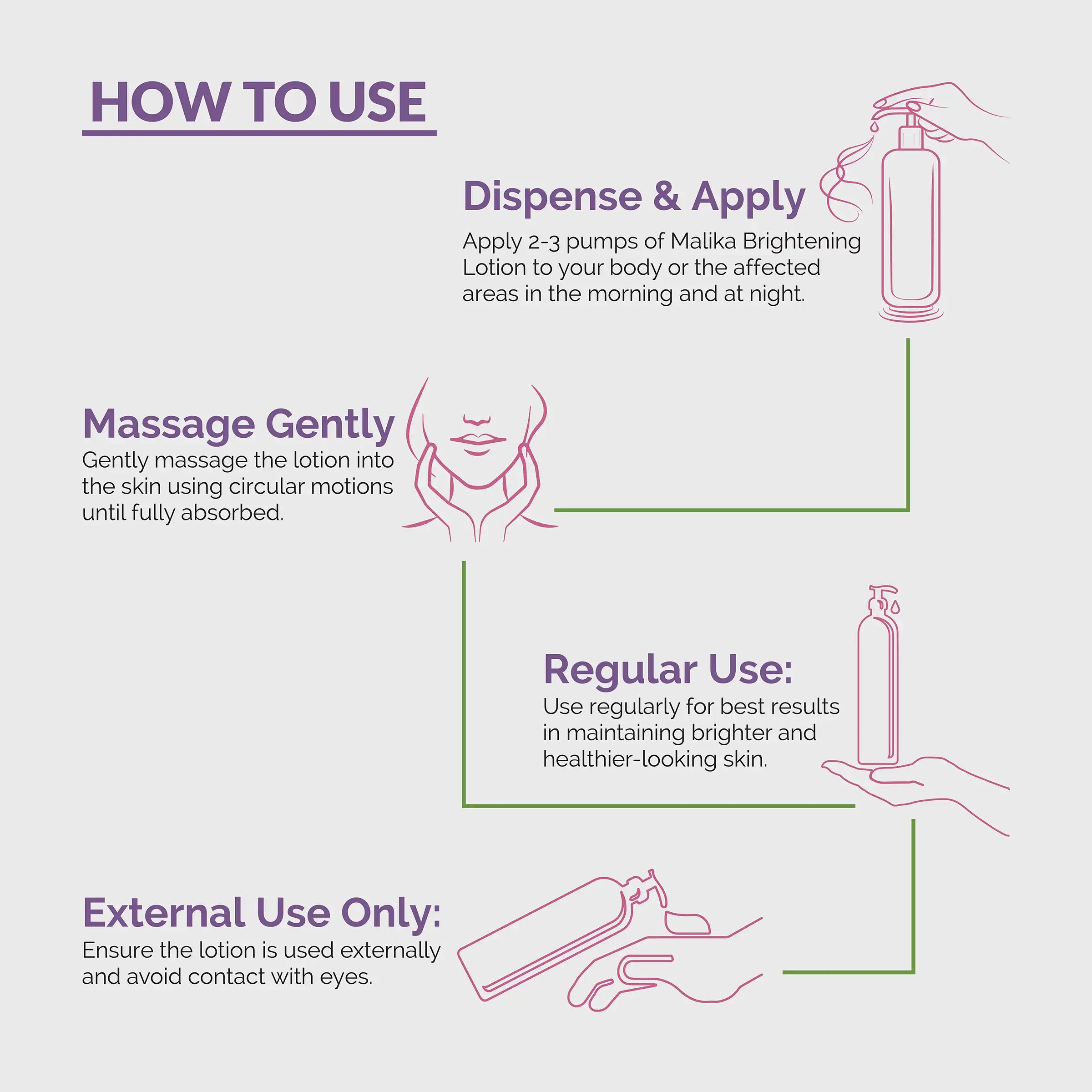 Malika GLOWING Face & Body Lotion