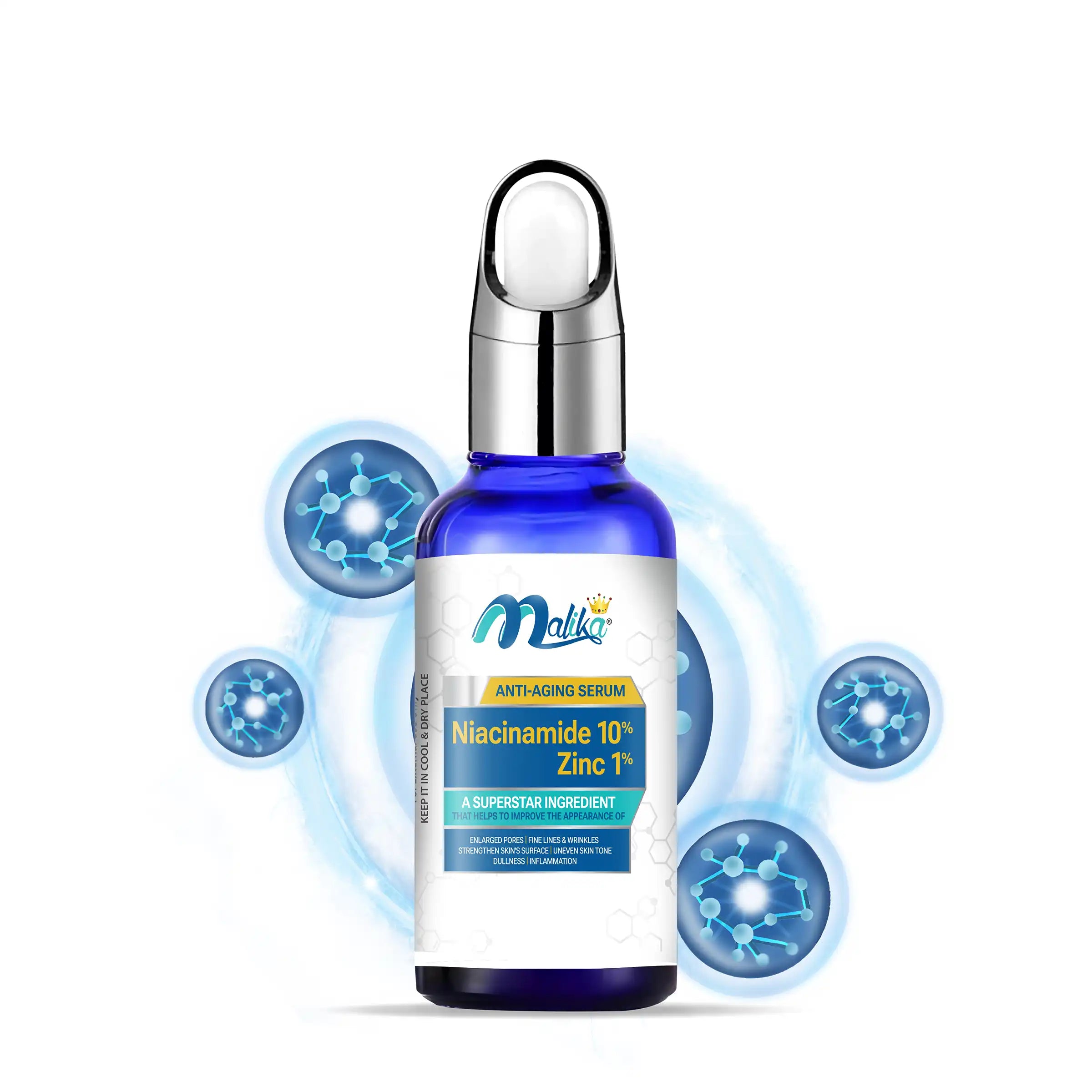 Malika Niacinamide 10% + Zinc 1% Serum