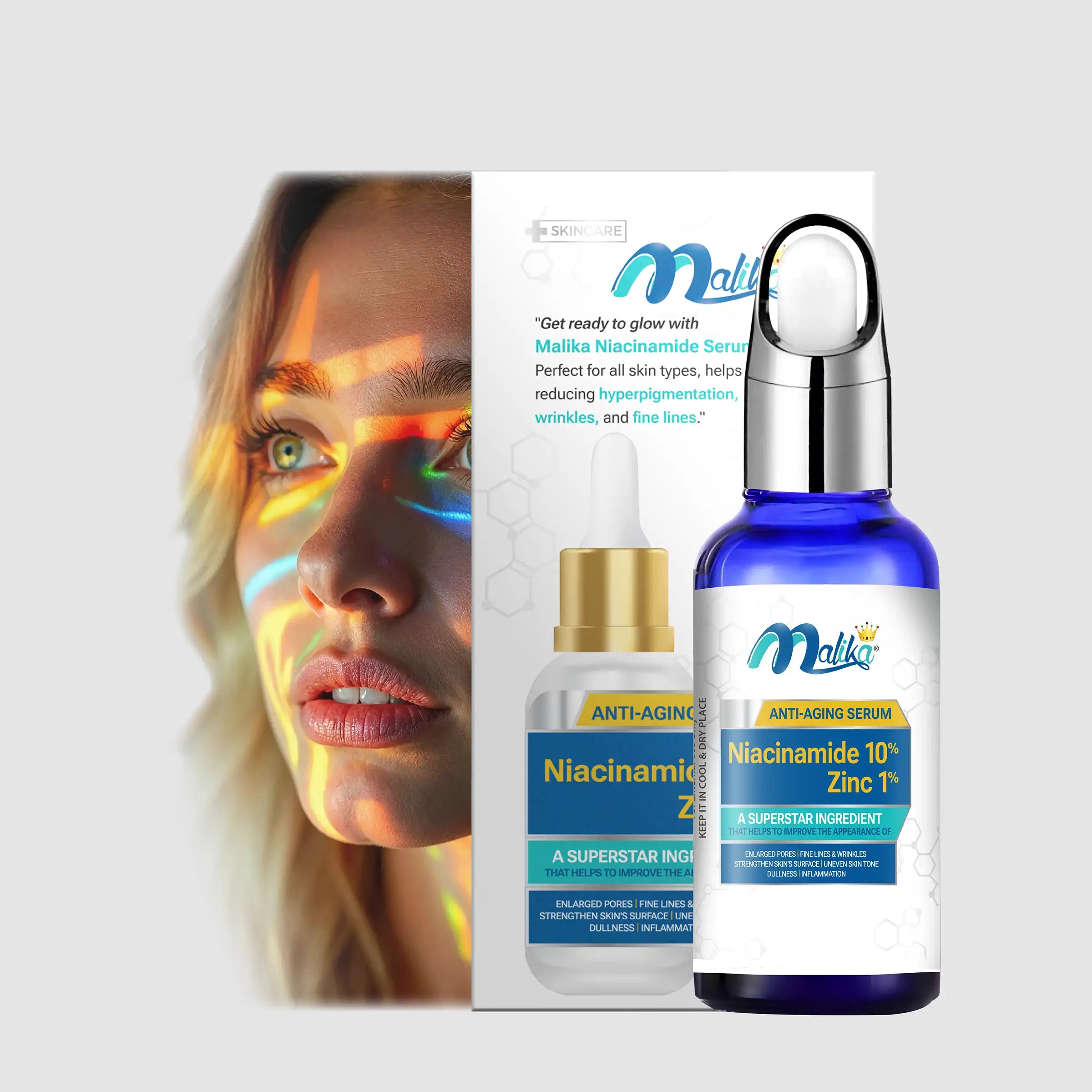 Malika Niacinamide 10% + Zinc 1% Serum