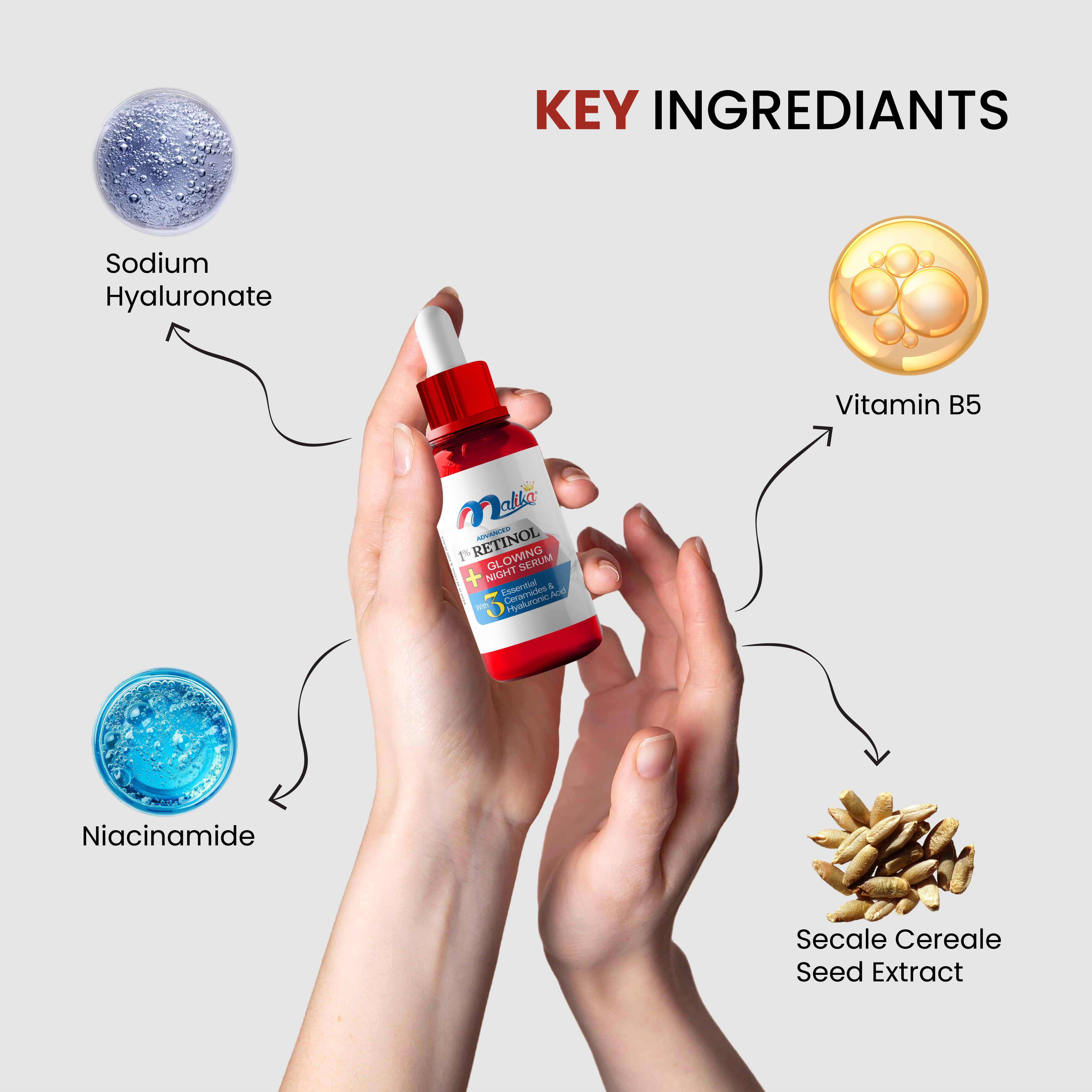 Malika Retinol Glowing Night Serum