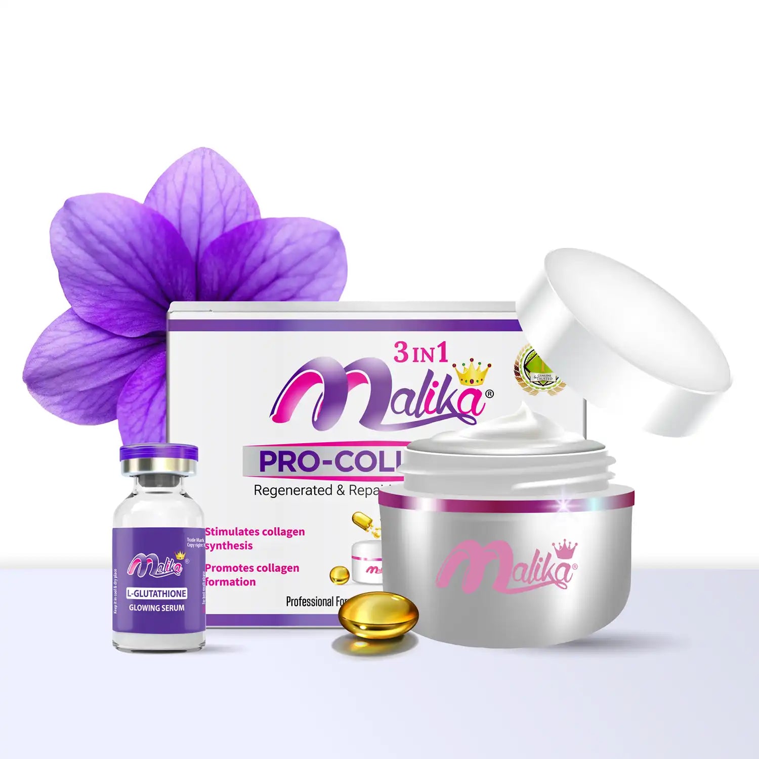 Malika Pro Collagen 3-in-1 Beauty Cream