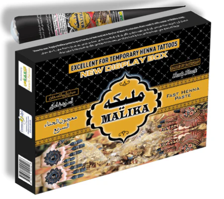 Malika Black Henna Tattoo Cone